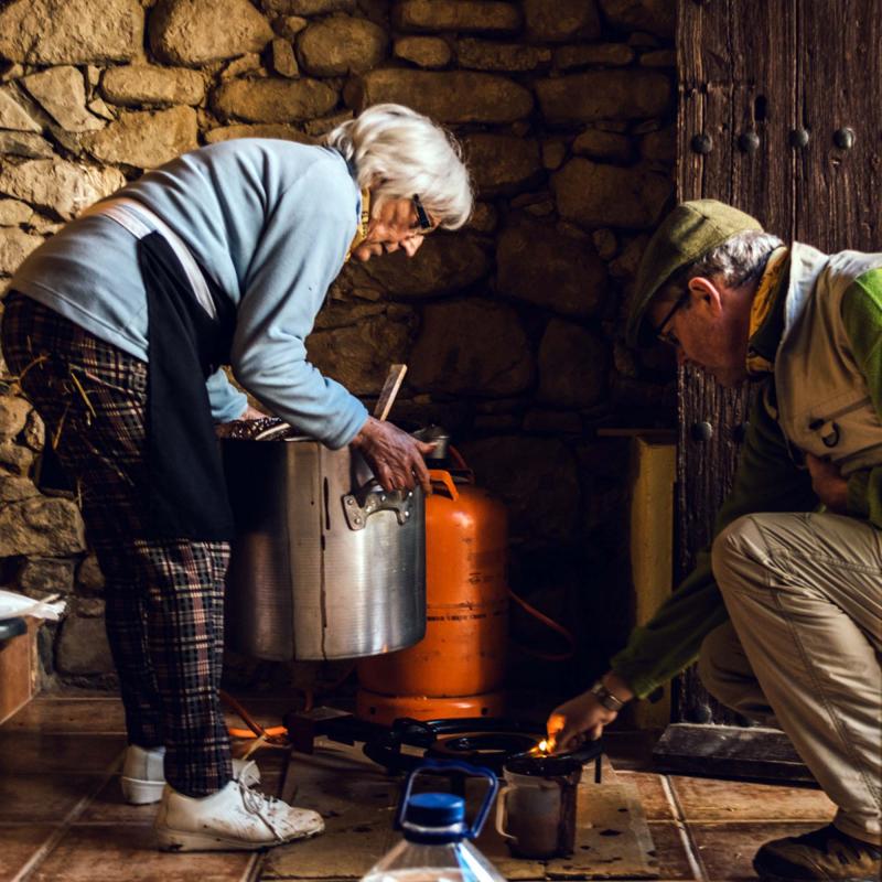 preparant la xocolata