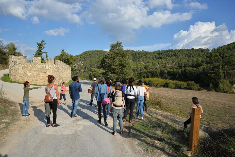 23.9.2017 Experiència a peu   Taller de LandArt amb Jordi Mas  Clariana -  nyam-nyam