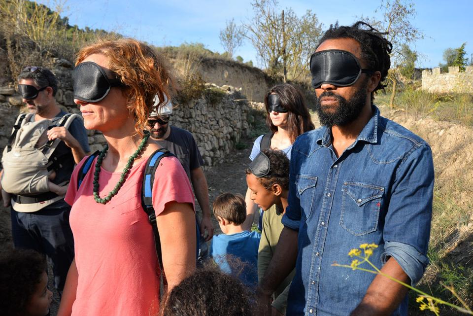 23.9.2017 Experiència a peu   Taller de LandArt amb Jordi Mas  Clariana -  nyam-nyam