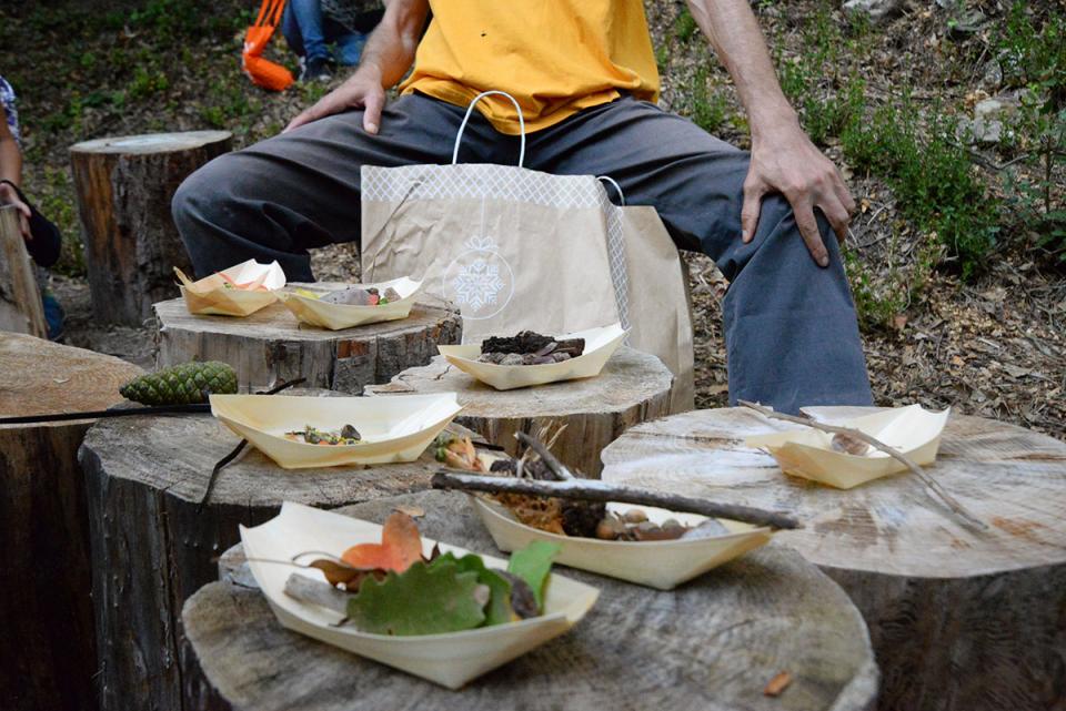 23.9.2017 Experiència a peu   Taller de LandArt amb Jordi Mas  Clariana -  nyam-nyam