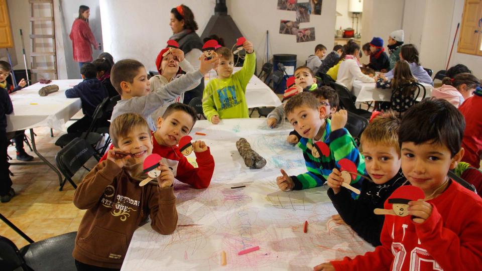 Els alumnes de l'escola Taquígraf Garriga d'Esparreguera venen a veure els primers tions