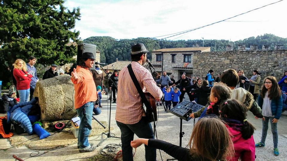 8 de Desembre de 2018 Jordi Giralt animant la festa  Clariana -  Martí Garrancho