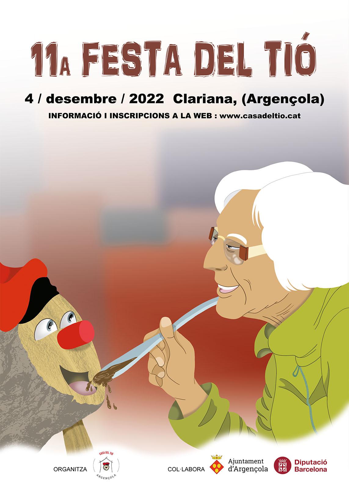 cartell 11a Festa del Tió d'Argençola cartell 11a Festa del Tió d'Argençola